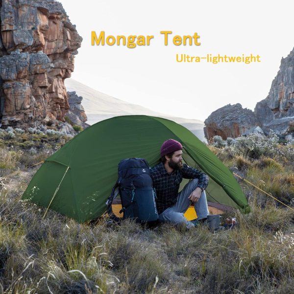 Naturehike Camping Tent, 2/3 Person Double Layer, Instant Easy Setup, Waterproof PU2000mm, 54 MPH Wind Resistance, UPF 50+, Outdoor Tent for Camping, Festivals, Backyard, Sleepovers - Image 2