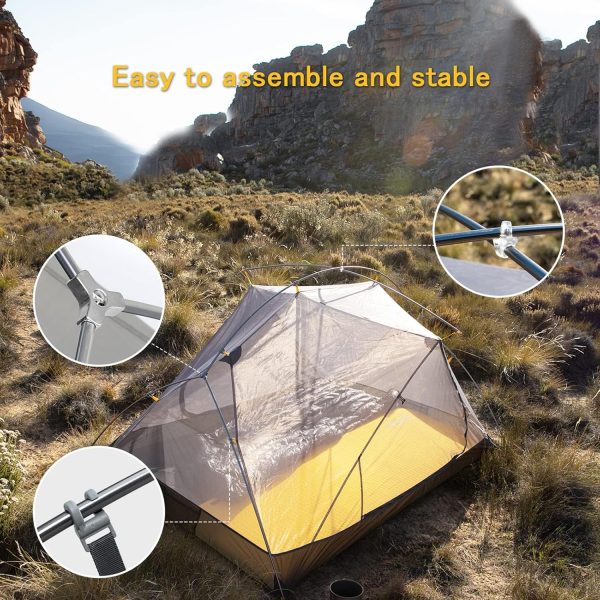 Naturehike Camping Tent, 2/3 Person Double Layer, Instant Easy Setup, Waterproof PU2000mm, 54 MPH Wind Resistance, UPF 50+, Outdoor Tent for Camping, Festivals, Backyard, Sleepovers - Image 3